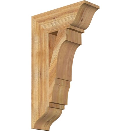 Ekena Millwork Balboa Traditional Rough Sawn Bracket, Western Red Cedar, 6"W x 18"D x 30"H BKT06X18X30BOA01RWR